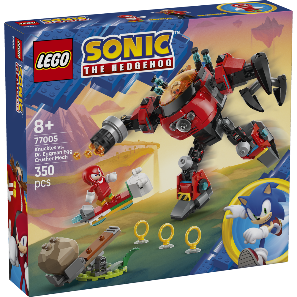 Lego Knuckles V Dr Eggman Egg Crusher Mech